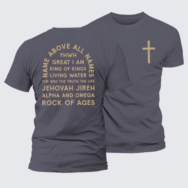 Luxe Mercerized Cotton Tee - Name Above All Names