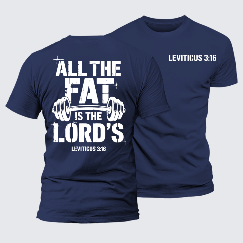 Luxe Mercerized Cotton Tee - All The Fat Is The Lord's