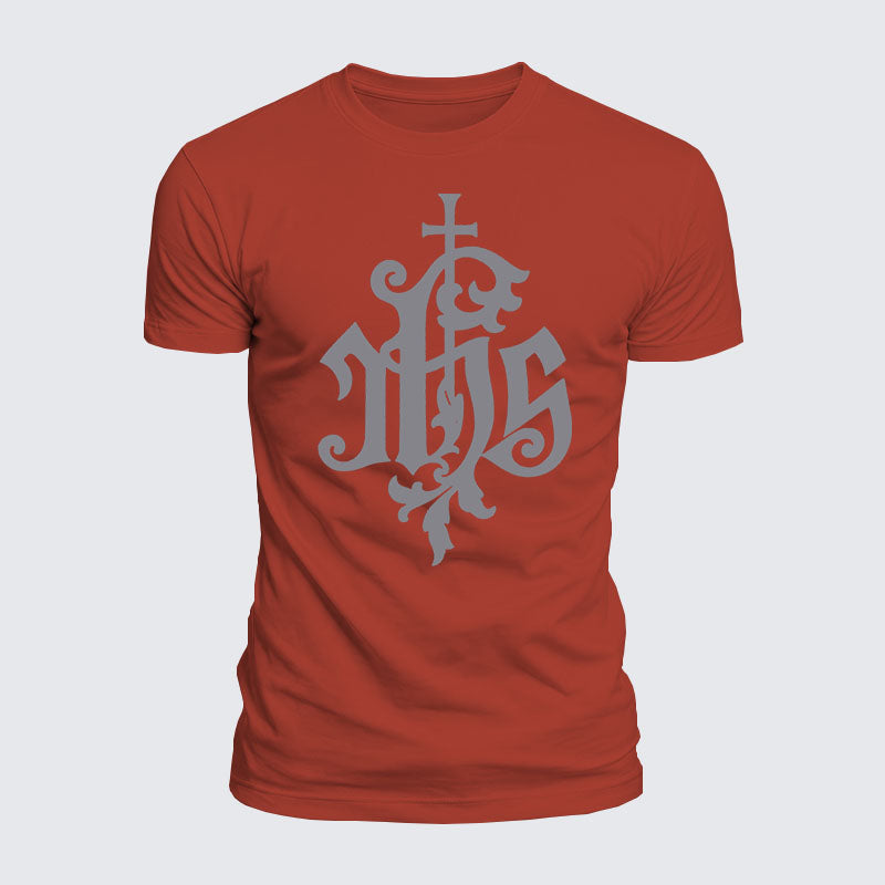 Luxe Mercerized Cotton Tee - Medieval IHS