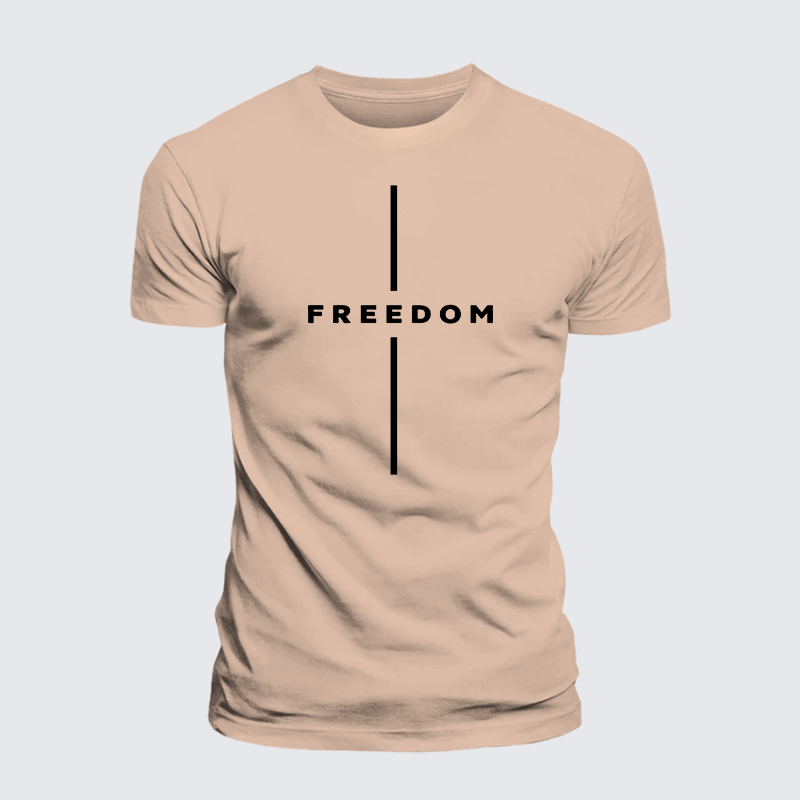 Luxe Mercerized Cotton Tee - Freedom Is Not Free