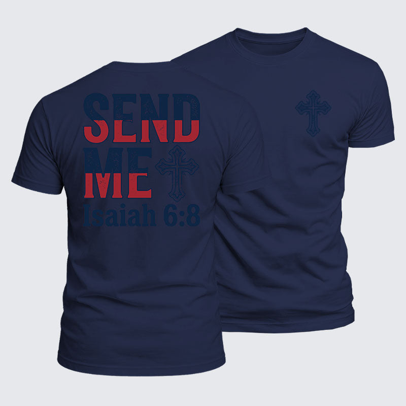 Luxe Mercerized Cotton Tee - Isaiah 6:8 - SEND ME