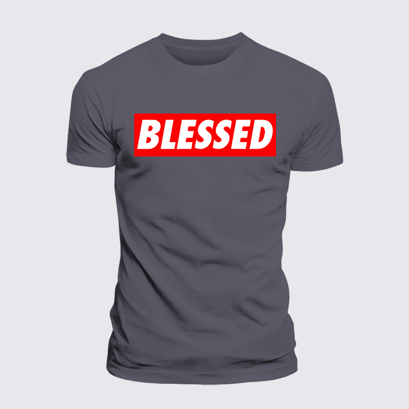 Luxe Mercerized Cotton Tee - Blessed