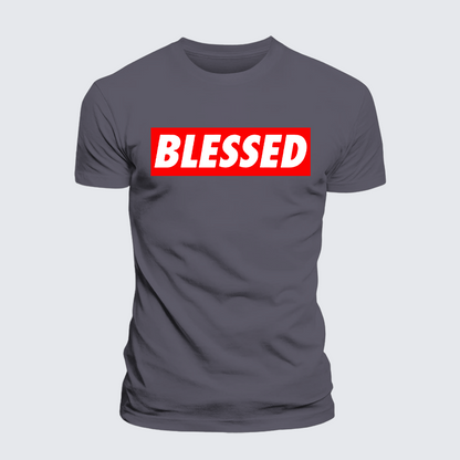 Luxe Mercerized Cotton Tee - Blessed