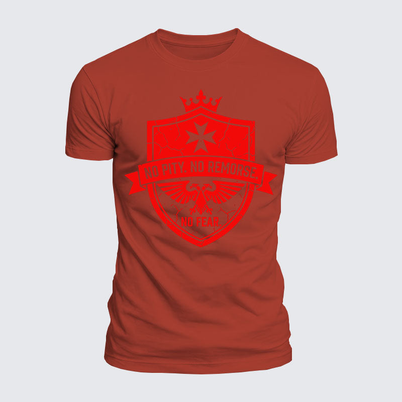 Luxe Mercerized Cotton Tee -  No Pity No Remorse No Fear