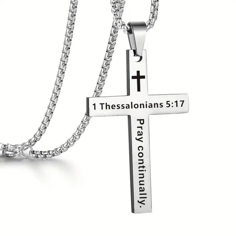 Bible Verse Cross Necklace