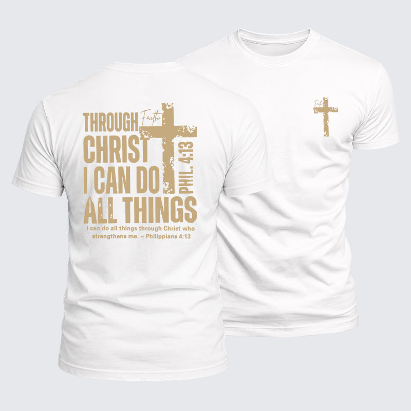Luxe Mercerized Cotton Tee - Through Christ I Can Do All Things