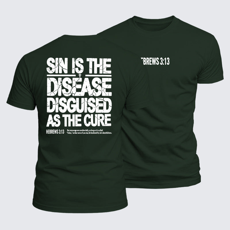 Luxe Mercerized Cotton Tee - Sin Is The Disease