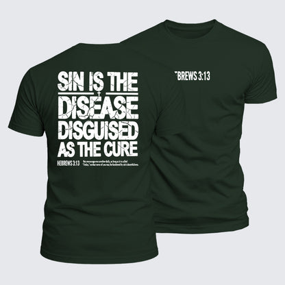 Luxe Mercerized Cotton Tee - Sin Is The Disease
