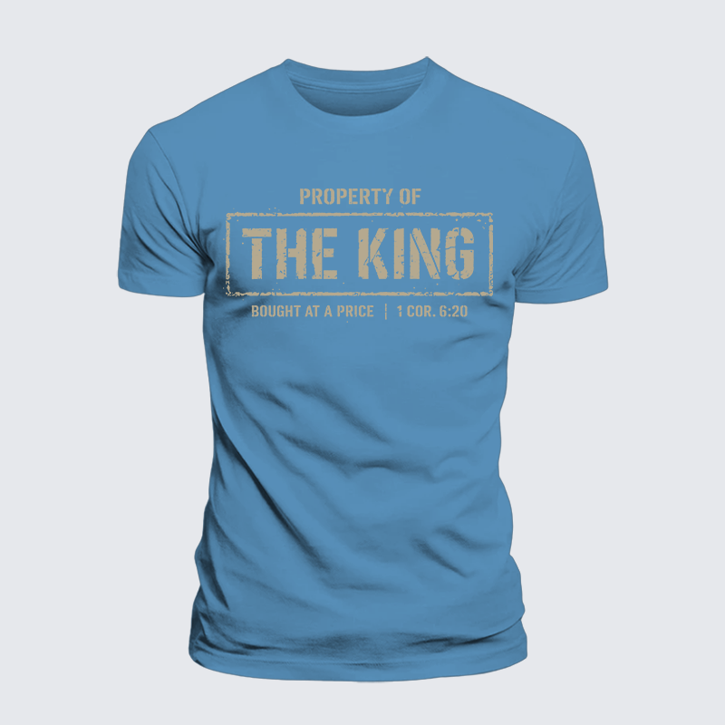 Luxe Mercerized Cotton Tee - Property of The king 1 Cor. 6:20