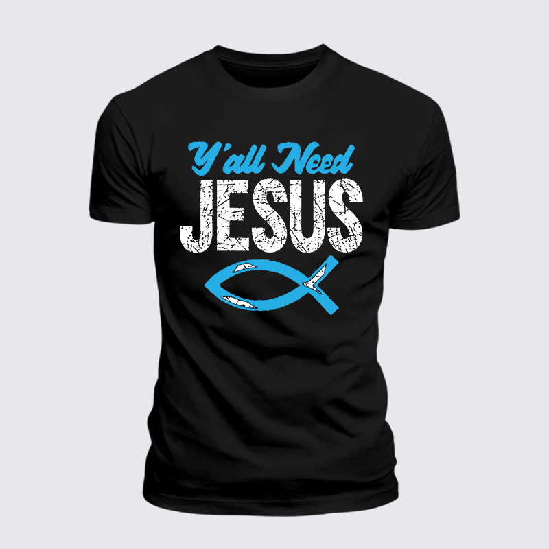 Luxe Mercerized Cotton Tee - Y'all Need Jesus