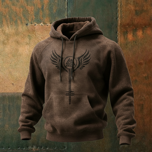 Nordic Viking Rune Totem 3D Print Casual Long-Sleeve Hoodie