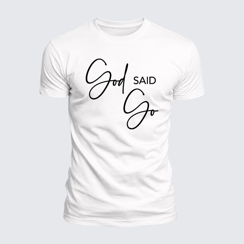 Luxe Mercerized Cotton Tee - God Said Go
