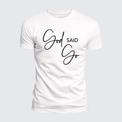 Luxe Mercerized Cotton Tee - God Said Go