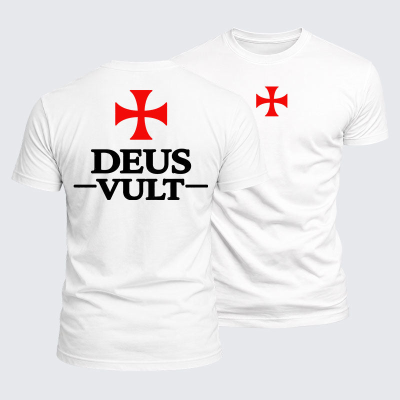 Luxe Mercerized Cotton Tee - Deus Vult