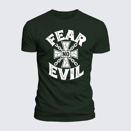 Luxe Mercerized Cotton Tee - Fear No Evil