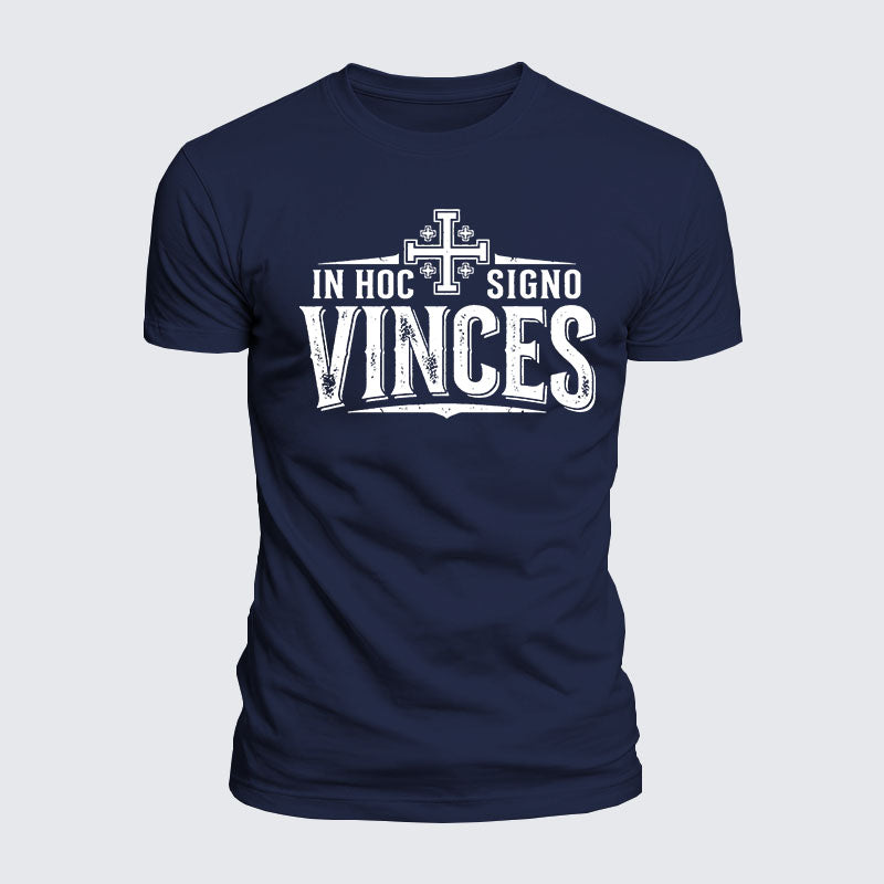 Luxe Mercerized Cotton Tee - In Hoc Signo Vinces