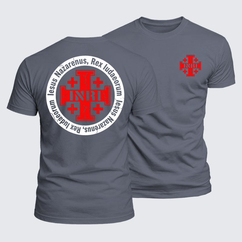 Luxe Mercerized Cotton Tee - INRI Jesus Of Nazareth King Of The Jews