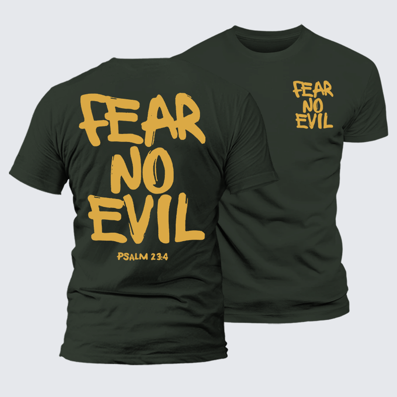 Luxe Mercerized Cotton Tee - Fear No Evil