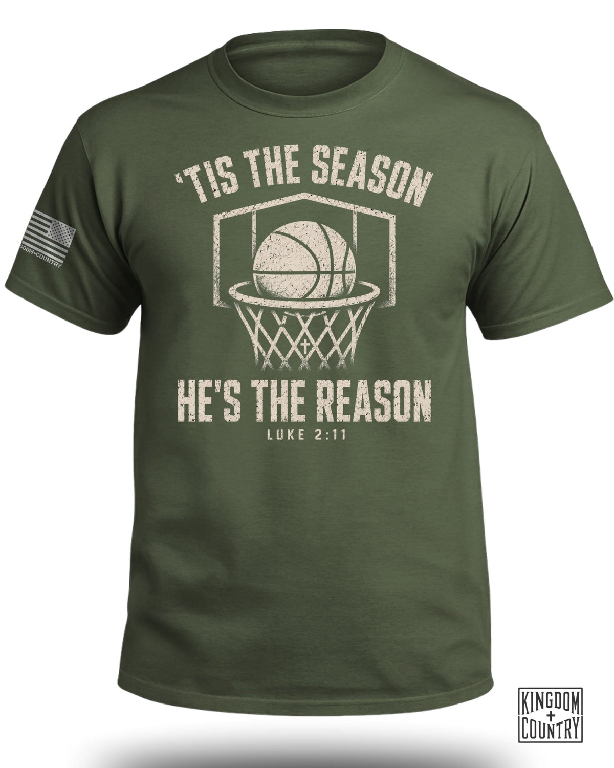 'Tis The Season He's The Reason - Basketball T-Shirt