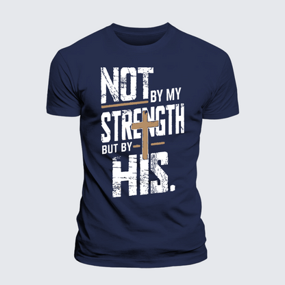 Luxe Mercerized Cotton Tee - Not by My Strength