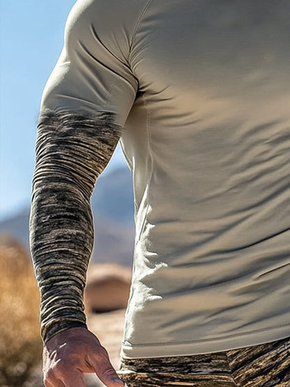Men's Outdoor Sun Protection Cool Hooded Sun Protection Long Sleeve Top