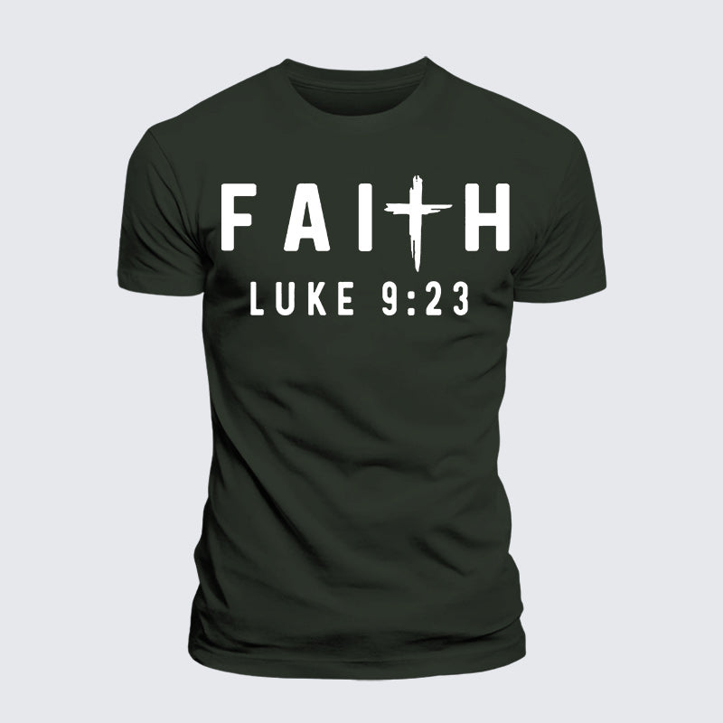 Luxe Mercerized Cotton Tee - Luke 9:23