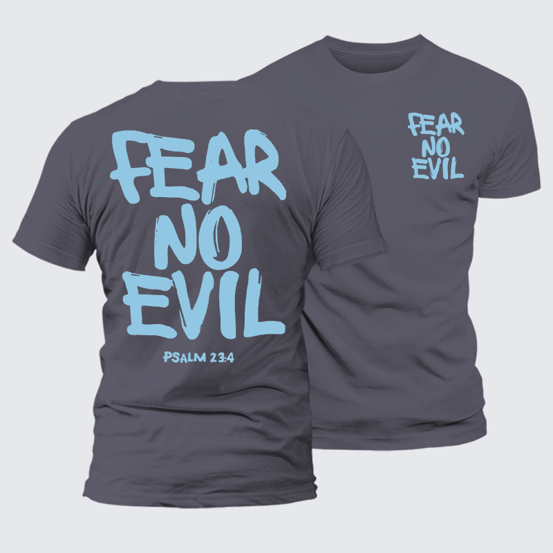 Luxe Mercerized Cotton Tee - Fear No Evil