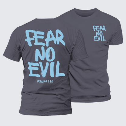 Luxe Mercerized Cotton Tee - Fear No Evil