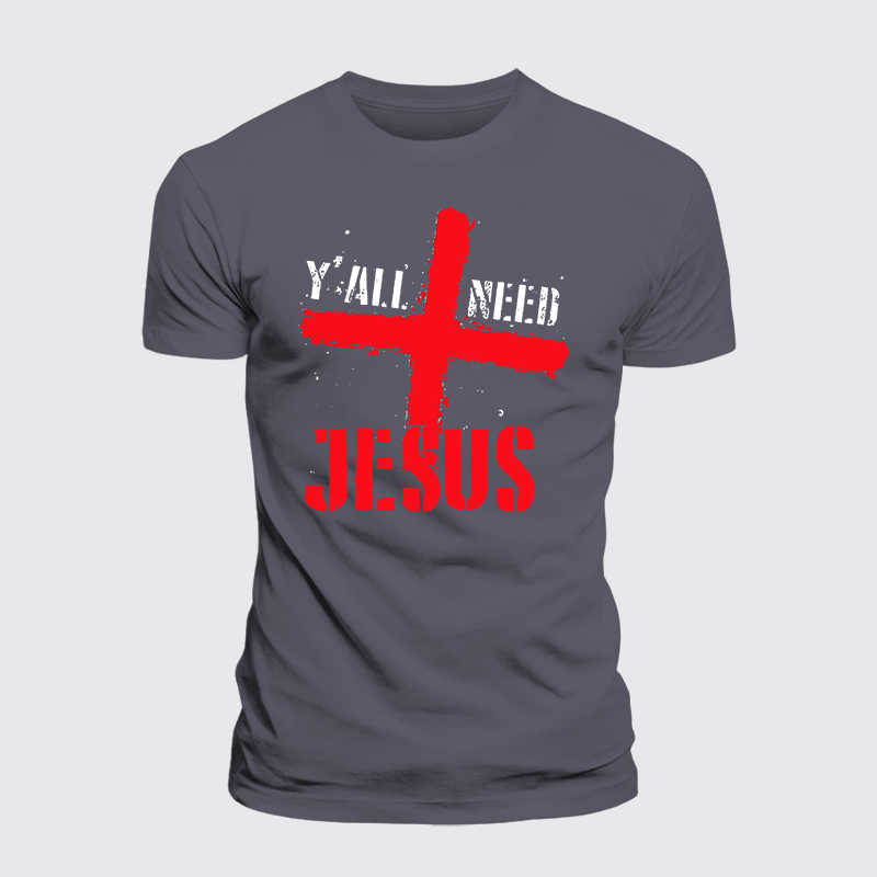 Luxe Mercerized Cotton Tee - Y'all Need Jesus