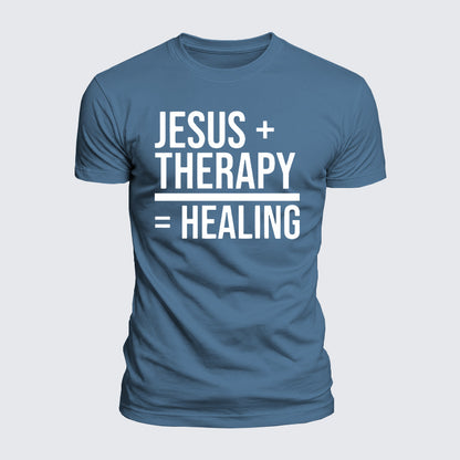 Luxe Mercerized Cotton Tee - Jesus Therapy Healing