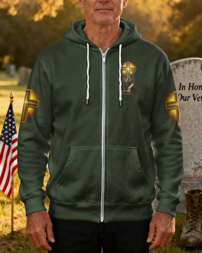A Marine's Duty Never Ends Only His Battlefield Changes Zip Hoodie