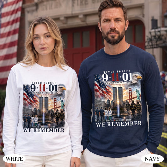 9/11 25th Anniversary Shirt, Never Forget September 11 Shirt