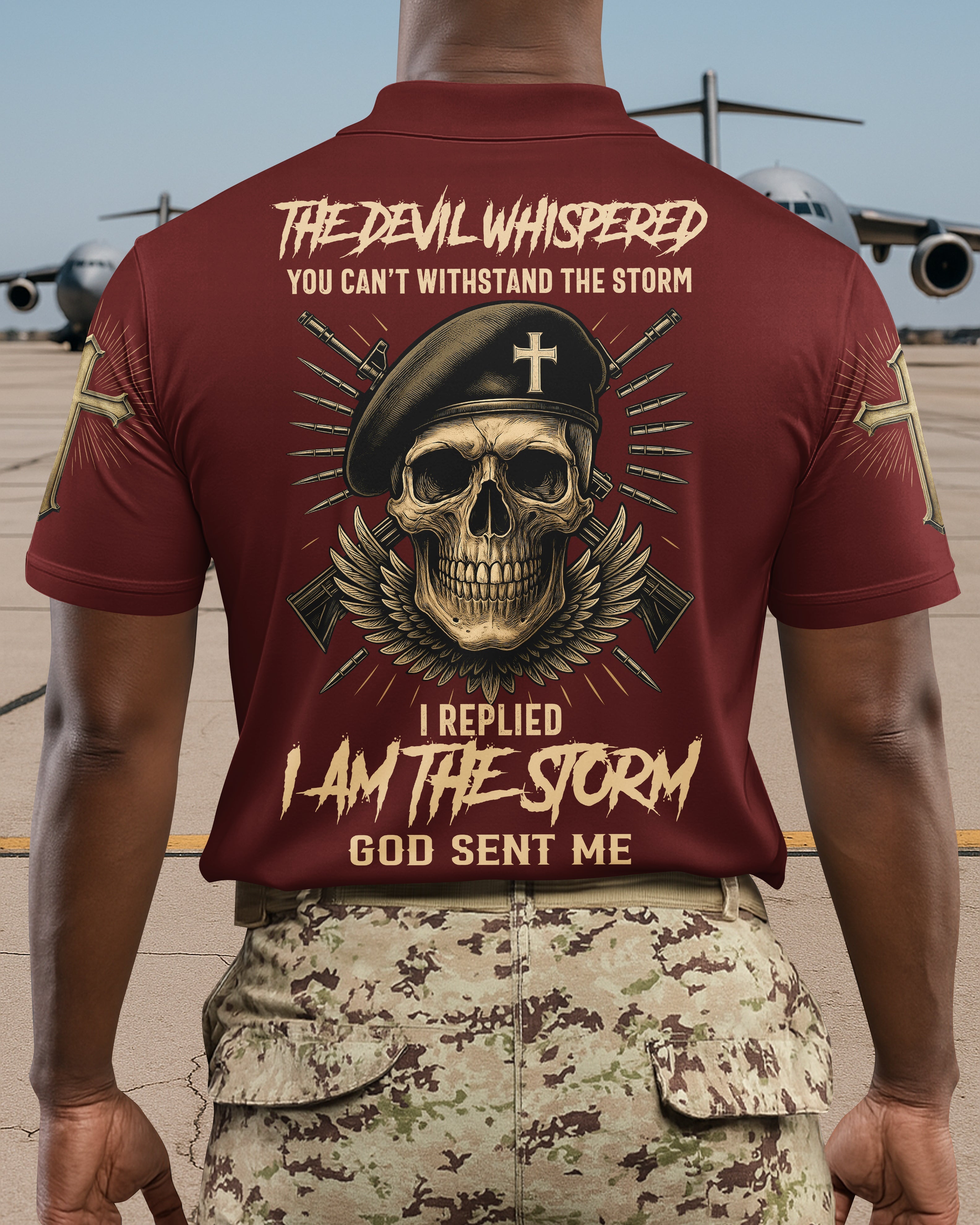The Devil Whispered You Can't Withstand The Storm Polo