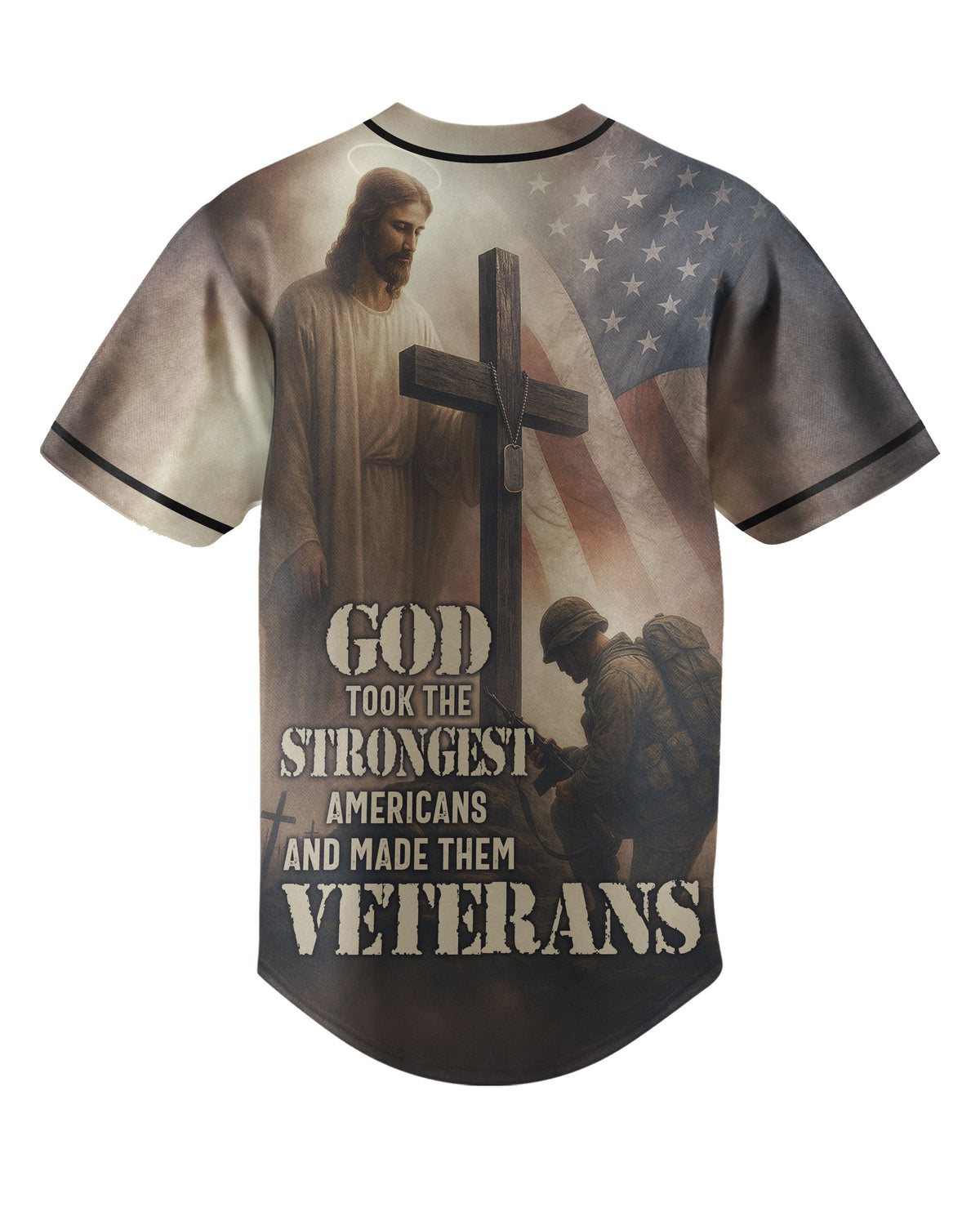 God Took The Strongest Americans All Over Print Jersey