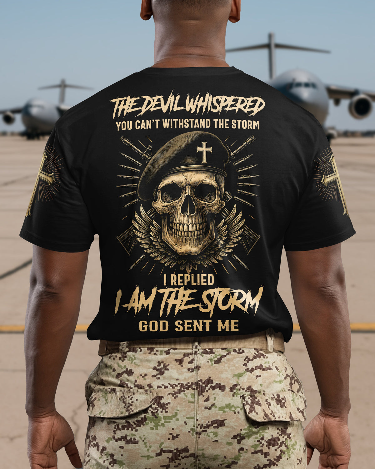 The Devil Whispered You Can't Withstand The Storm Personalized T-Shirt