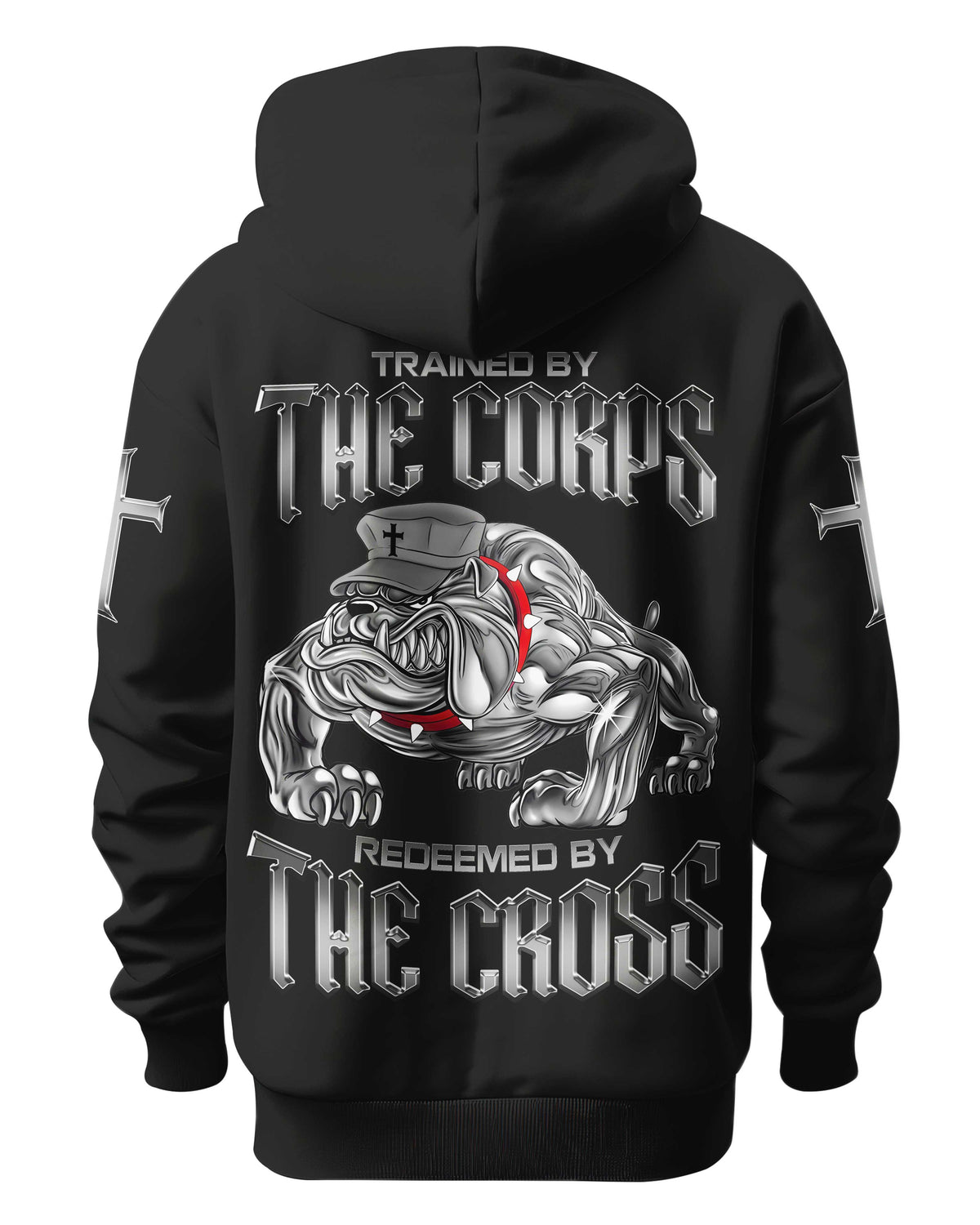 Trained By The Corps Redeemed By The Cross Hoodie