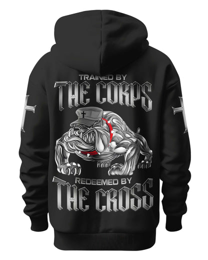Trained By The Corps Redeemed By The Cross Hoodie
