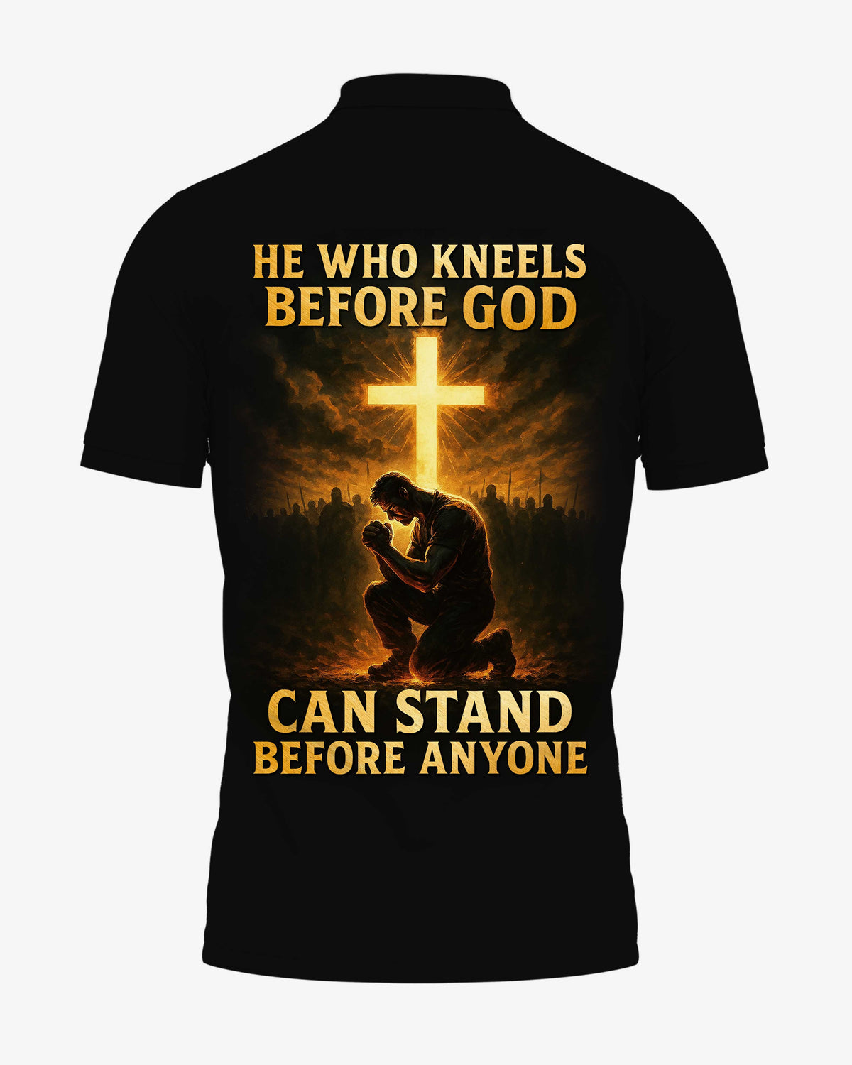 He Who Kneels Before God All Over Print Polo T-Shirt