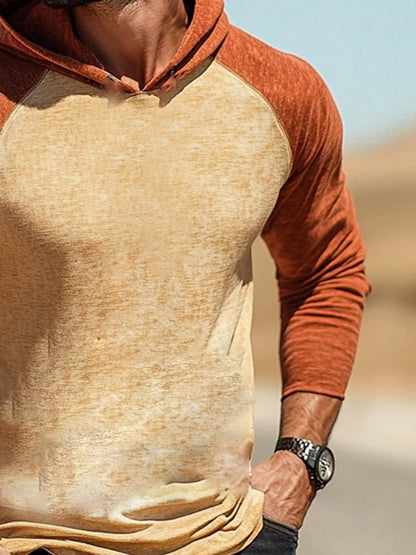 Men's Outdoor Sun Protection Cool Hooded Sun Protection Long Sleeve Top