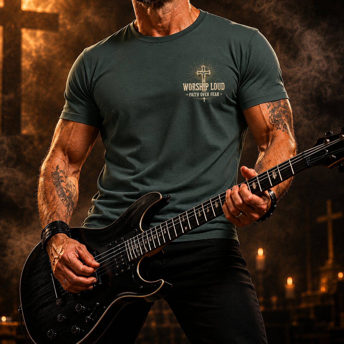 Worship Loud Fear Bows To Praise T-Shirt