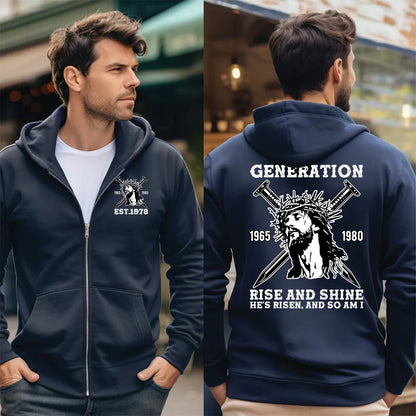 Double-Sided Generation X Custom Year T-shirt, Jesus Christian Shirt, Generation X T-Shirt