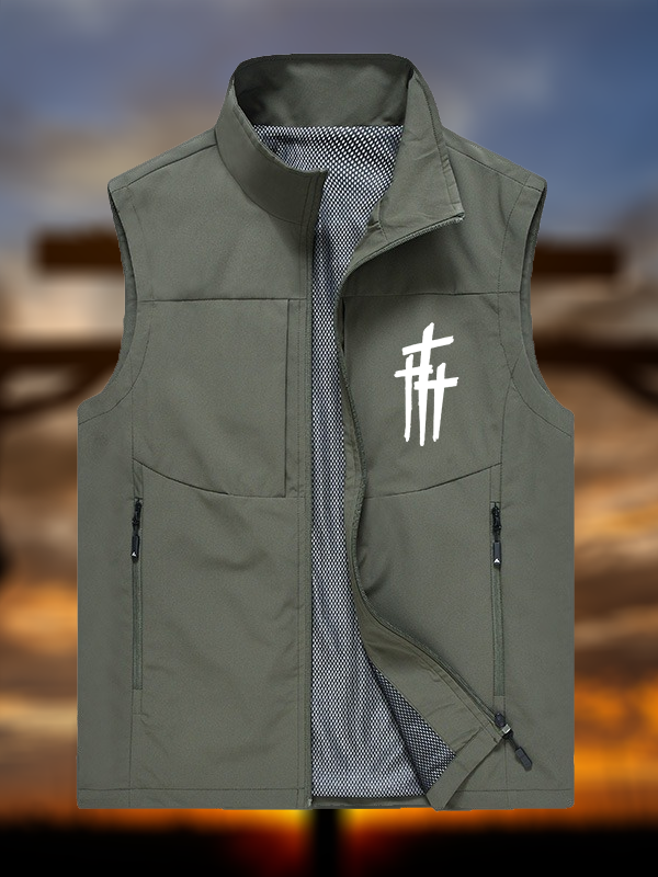 Faith Cross Jesus God Christian Outdoor Quick-dry Vest