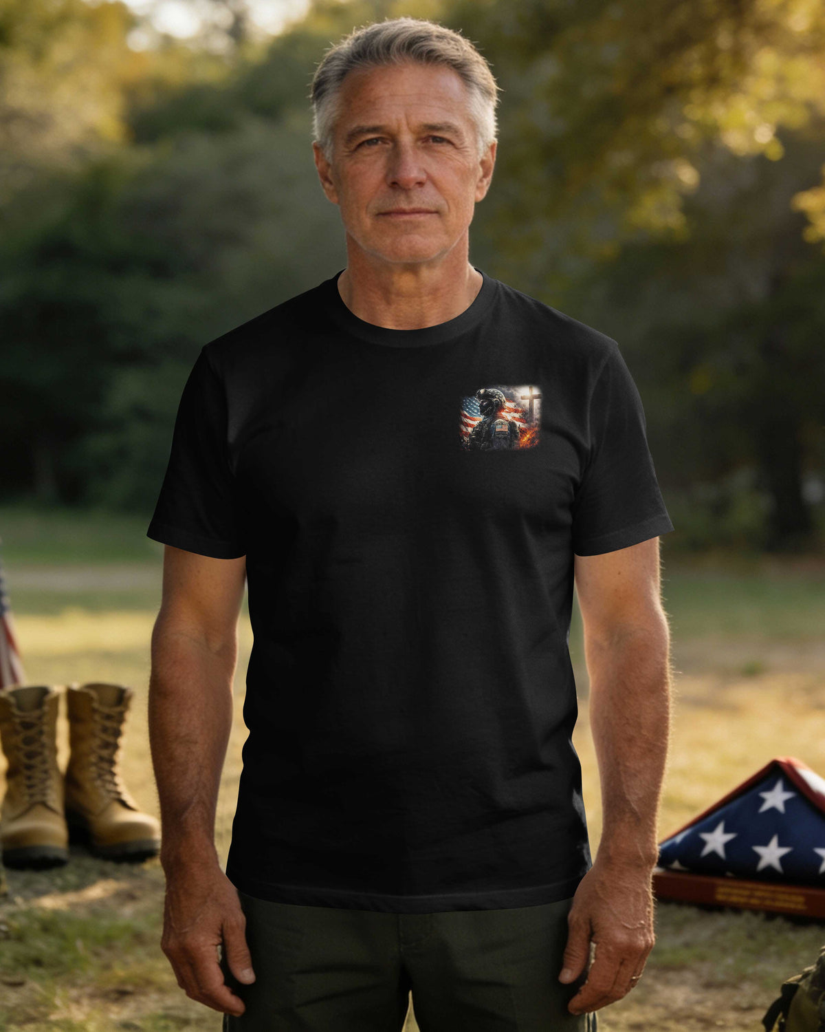 I Fought For This Land I Live By His Word T-Shirt