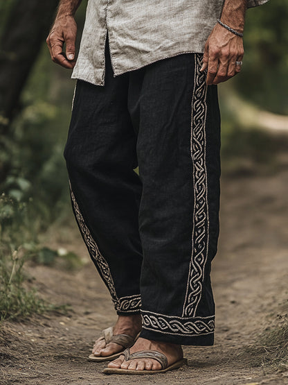 Men's Viking Nordic Art Knot Celtic Runes Pants