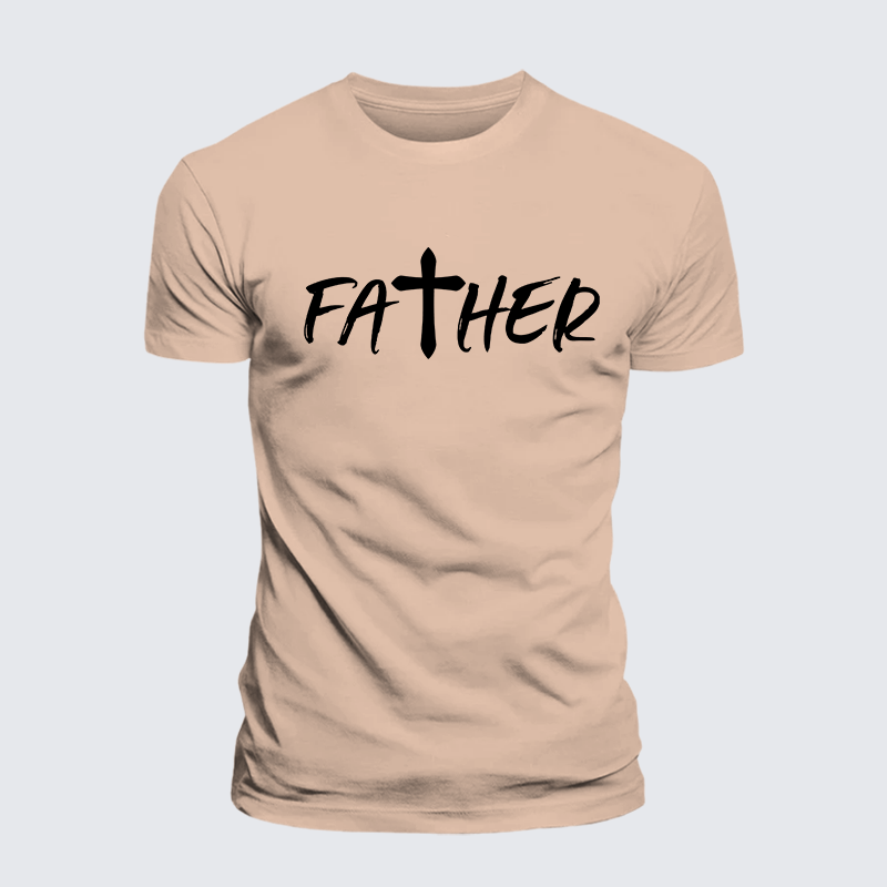 Luxe Mercerized Cotton Tee - Father Christian Cross
