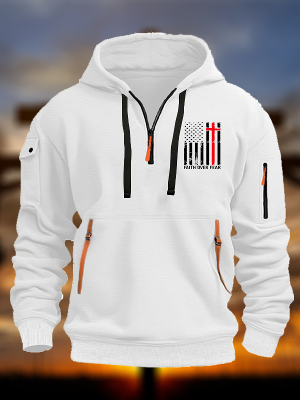 Faith Over Fear Jesus God Christian Zipper Hoodies
