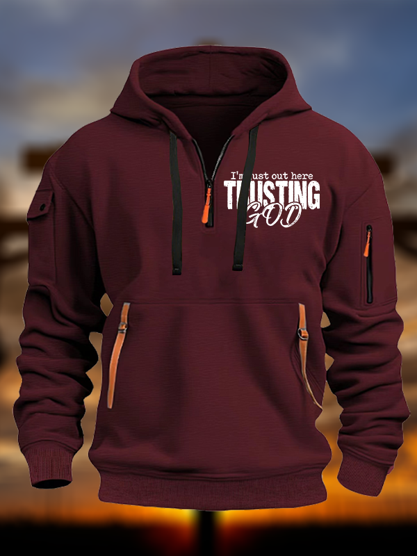 Trusting God Jesus God Christian Zipper Hoodies