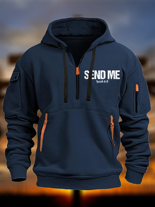 Isaiah 6:8 - SEND ME Jesus God Christian Zipper Hoodies