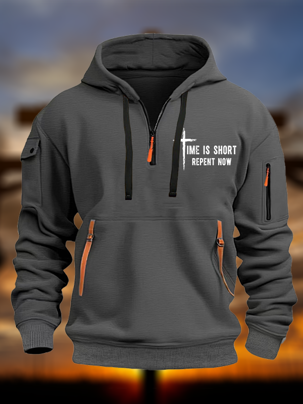Repent Now Jesus God Christian Zipper Hoodies