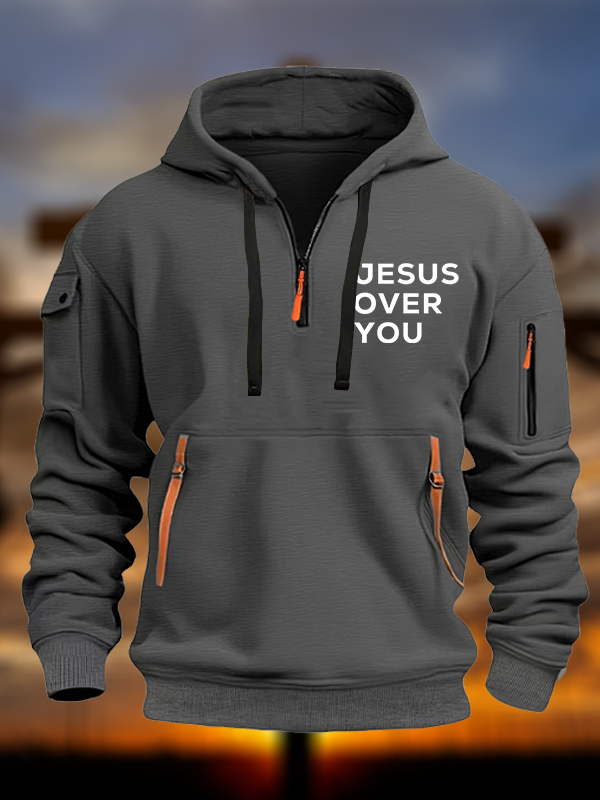 Jesus Over You Jesus God Christian Zipper Hoodies